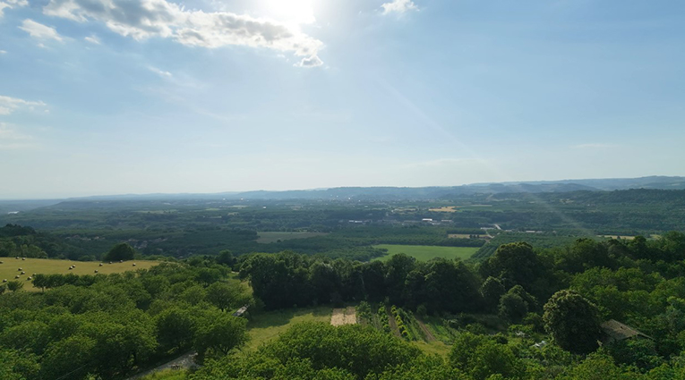 Vue à l'Ouest